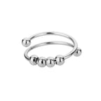 Anxiety Beads Spinner Ring – Stainless Steel Fidget Jewelry for Men & Women ✨