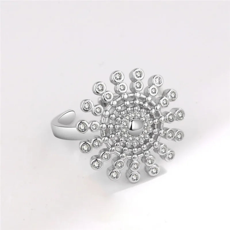 Fashion Beads Anxiety Ring – Crystal Butterfly, Star & Moon Spinner Ring 🌸✨