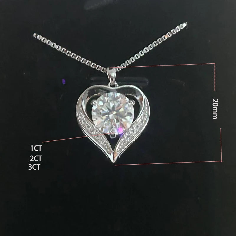 925 silver with a 1-3-carat moissanite stone