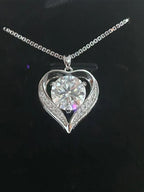 925 silver with a 1-3-carat moissanite stone