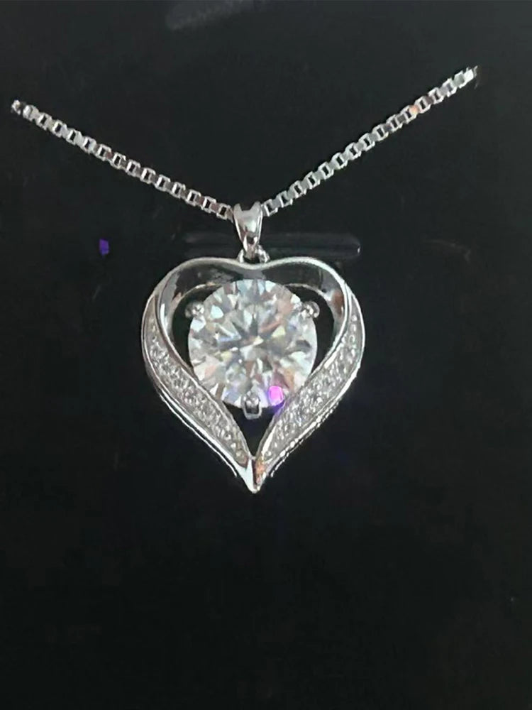 925 silver with a 1-3-carat moissanite stone