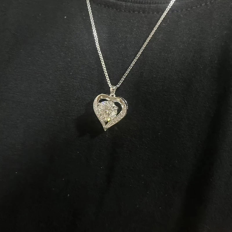 925 silver with a 1-3-carat moissanite stone