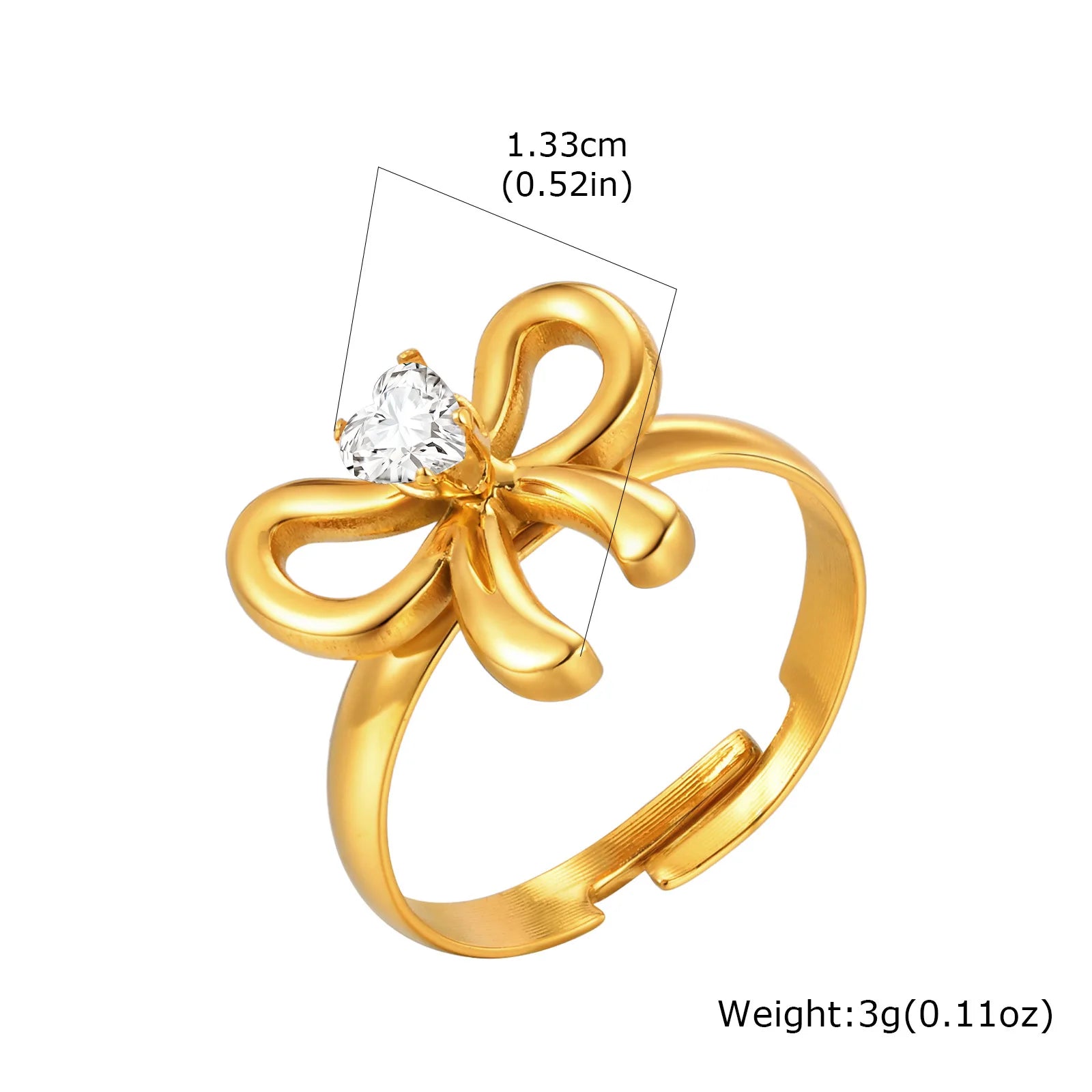 Zirconia Butterfly Bow Stud Earrings – Delicate Gold-Plated Fashion Jewelry