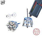 Silver GRA Certified 0.5-3CT Real Moissanite Earrings