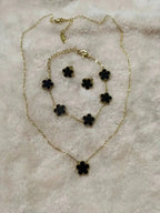 Flower Bracelet With Five Leaf Petals