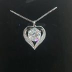 925 silver with a 1-3-carat moissanite stone