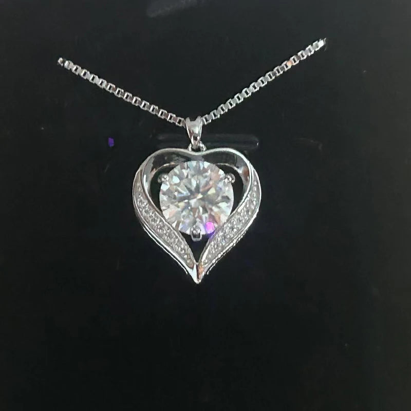 925 silver with a 1-3-carat moissanite stone