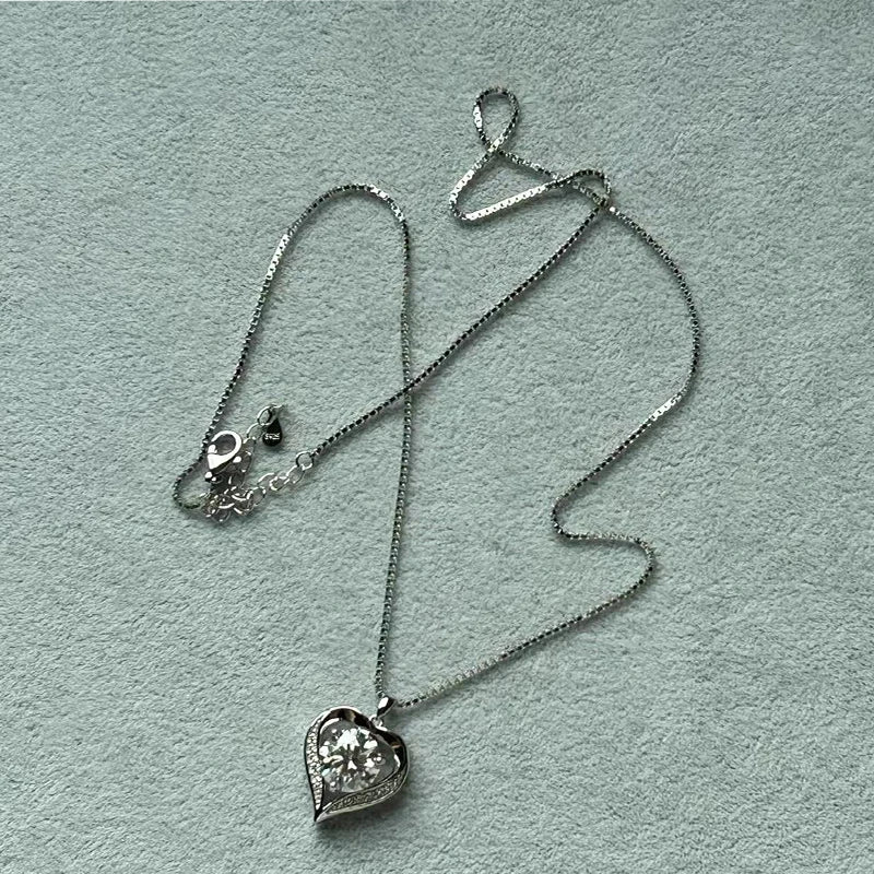 925 silver with a 1-3-carat moissanite stone